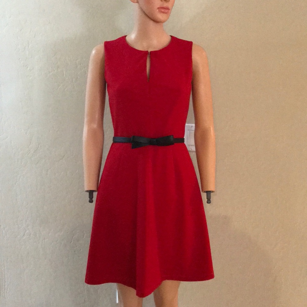 Calvin Klein Red Dress Size 2